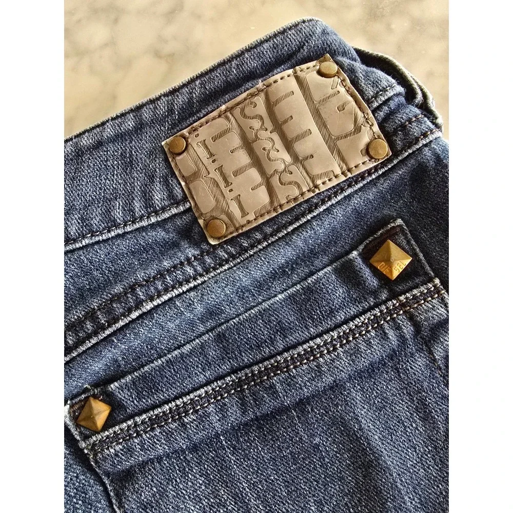 Diesel Ronhar 008RR Womens Low Rise Flare Jeans‎ Dark Wash Size 27x30 Stretch
